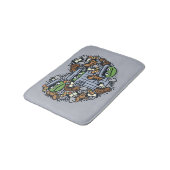 Sesame Sesame | Oscar the Grouch Doodle Heart Badematte (Schrägansicht)
