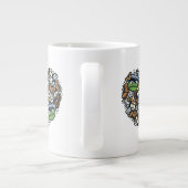 Sesame Sesame | Oscar the Grouch Doodle Heart Jumbo-Tasse (Rückseite)