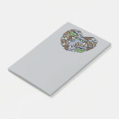 Sesame Sesame | Oscar the Grouch Doodle Heart Post-it Klebezettel (angewinkelt)