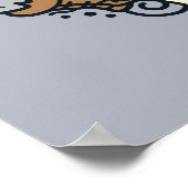 Sesame Sesame | Oscar the Grouch Doodle Heart Poster (Ecke)