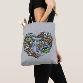 Sesame Sesame | Oscar the Grouch Doodle Heart Tasche (Von Nahem)