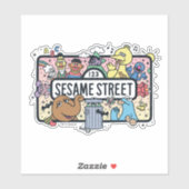 Sesame Sesame | Sesame Pals Doodle Sign Aufkleber (Blatt)