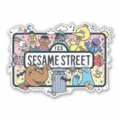 Sesame Sesame | Sesame Pals Doodle Sign Aufkleber (Vorderseite)
