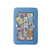 Sesame Sesame | Sesame Pals Doodle Sign Badematte (Vorderseite Vertikal)