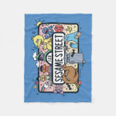 Sesame Sesame | Sesame Pals Doodle Sign Fleecedecke (Vorderseite)
