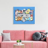 Sesame Sesame | Sesame Pals Doodle Sign Leinwanddruck (Insitu (Wohnzimmer))
