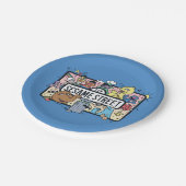 Sesame Sesame | Sesame Pals Doodle Sign Pappteller (Schrägansicht)