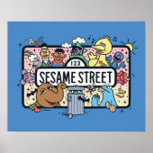 Sesame Sesame | Sesame Pals Doodle Sign Poster (Vorne)