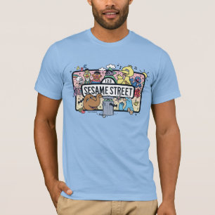 Sesame Sesame   Sesame Pals Doodle Sign T-Shirt