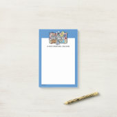 Sesame Sesame | Sesame Pals | Text hinzufügen Post-it Klebezettel (Auf Schreibtisch)