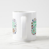 Sesame Sesame | Sesame Street Green Doodle Script Jumbo-Tasse (Rückseite)