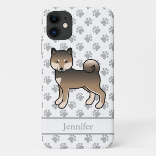 Sesame Shiba Inu Niedlich Cartoon Dog & Name Case-Mate iPhone Hülle
