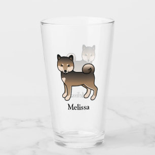 Sesame Shiba Inu Süßer Hund & Name Glas