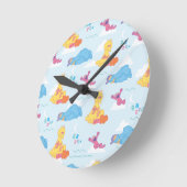 Sesame Sleepe Time Pattern Runde Wanduhr (Winkel)