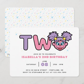 Sesame Street | Abby Cadabby 2nd Birthday Einladung