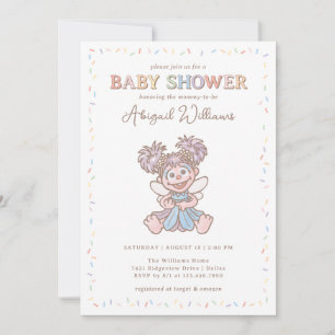 Sesame Street Abby Cadabby Confetti Babydusche Einladung