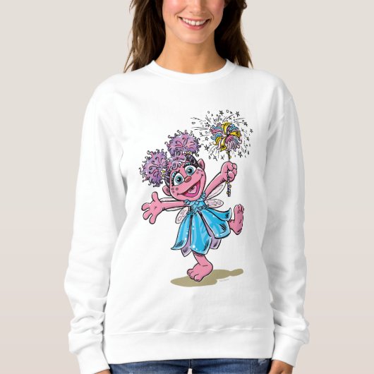 Sesame Street Abby Cadabby Retro-Art Sweatshirt (Vorderseite)