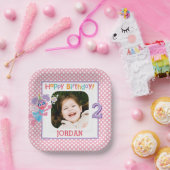 Sesame Street Abby Polka Dot Birthday Pappteller (Party)