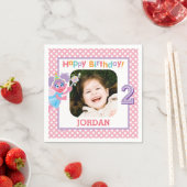 Sesame Street Abby Polka Dot Birthday Serviette (Beispiel)