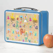 Sesame Street Apartment Windows-Muster Metall Brotdose (Beispiel)