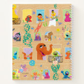 Sesame Street Apartment Windows-Muster Notizblock (Rückseite)