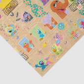Sesame Street Apartment Windows-Muster Seidenpapier (Ausschnitt)
