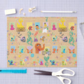 Sesame Street Apartment Windows-Muster Seidenpapier (Handwerk)