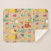 Sesame Street Apartment Windows-Muster Sherpadecke (Vorderseite (Horizontal))