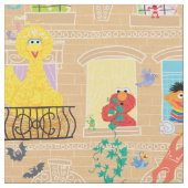 Sesame Street Apartment Windows-Muster Stoff (Nahaufnahme)