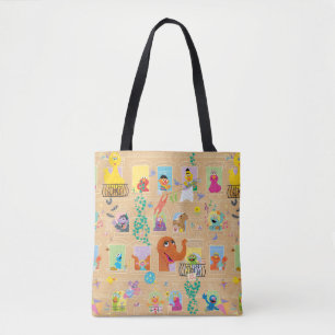 Sesame Street Apartment Windows-Muster Tasche