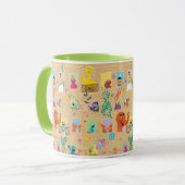 Sesame Street Apartment Windows-Muster Tasse (Vorderseite Links)