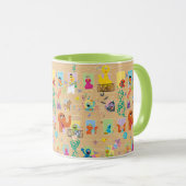 Sesame Street Apartment Windows-Muster Tasse (VorderseiteRechts)