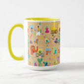 Sesame Street Apartment Windows-Muster Tasse (Links)