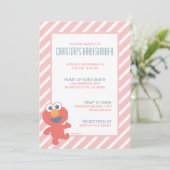 Sesame Street Baby Elmo Baby Dusche Einladung (Stehend Vorderseite)