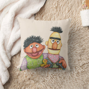 Sesame Street Bert und Ernie Watercolor Kissen