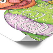 Sesame Street Bert und Ernie Watercolor Poster (Ecke)