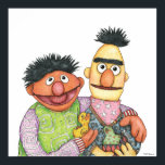 Sesame Street Bert und Ernie Watercolor Poster<br><div class="desc">Karo aus diesem phantastischen Aquarellbild von Bert und Ernie aus der Sesamstraße!</div>