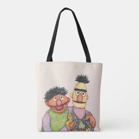 Sesame Street Bert und Ernie Watercolor Tasche (Rückseite)