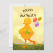 Sesame Street - Big bird Einladung (Vorderseite)