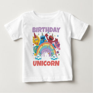 Sesame Street Birthday Unicorn Baby T-shirt