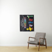 Sesame Street Chalkboard Geburtstag Willkommen Wandteppich (Beispiel)