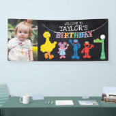 Sesame Street Chalkboard Rainbow Birthday Willkomm Banner (Messe)