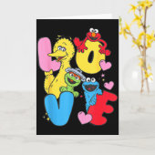 Sesame Street Character Love Valentine Karte (Gelbe Blume)