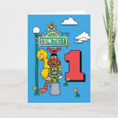 Sesame Street Characters Birthday Card Karte (Vorderseite)