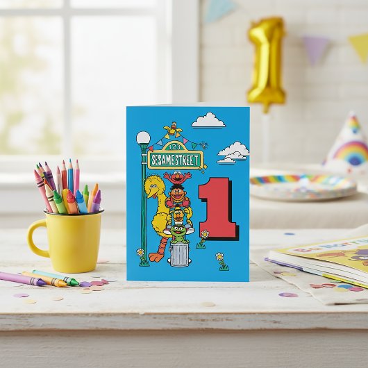 Sesame Street Characters Birthday Card Karte