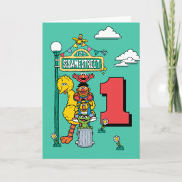 Sesame Street Characters Birthday Card Karte