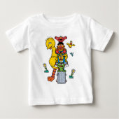 Sesame Street Characters & Street Sign Baby T-Shir Baby T-shirt (Vorderseite)
