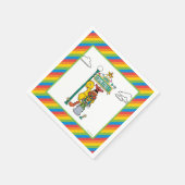 Sesame Street Characters & Street Sign Birthday Na Serviette (Ecke)