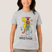 Sesame Street Characters & Street Sign Birthday Tr Tri-Blend Shirt (Vorderseite)