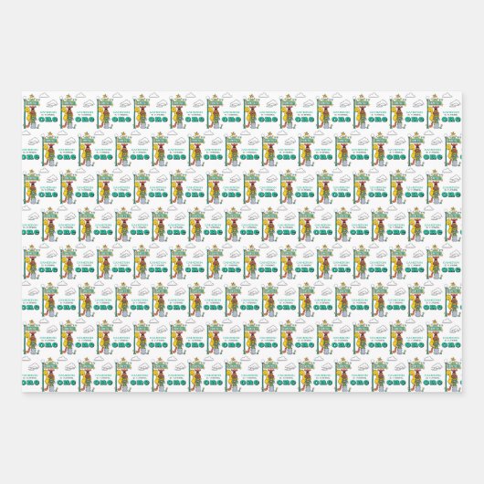 Sesame Street Characters & Street Sign Geschenkpapier Set (Vorderseite)